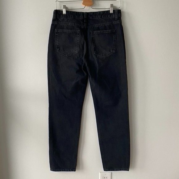 Zara Mid Rise Straight Leg Jewel Rhinestone Jeans - Picture 3 of 6